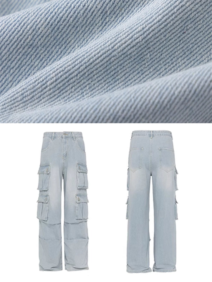 WLNEXT】MULITI-POCKET JEANS LET3266 – Leath