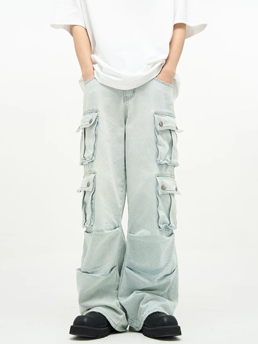 WLNEXT】MULITI-POCKET JEANS LET3266 – Leath