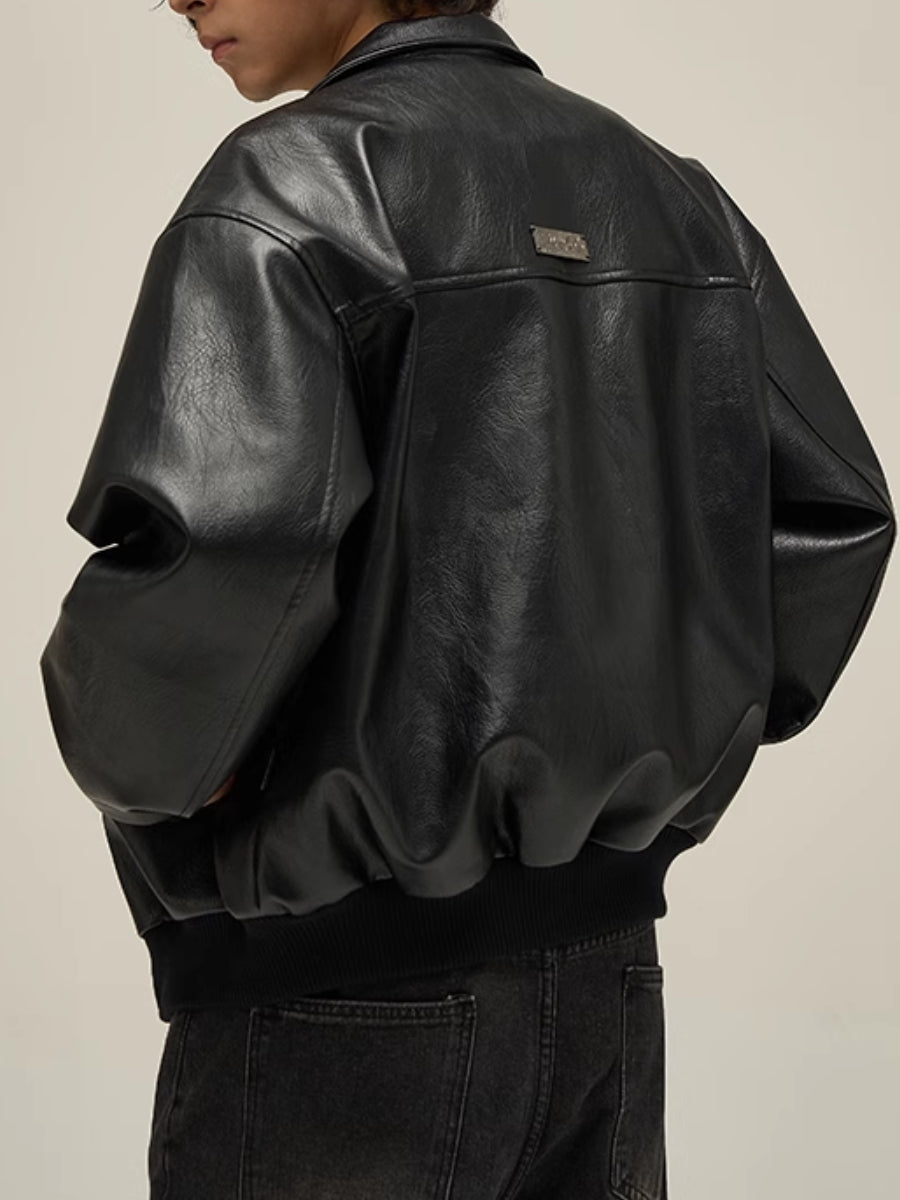 アリソンブラウン 紗栄子 ヴィンテージライク フェイクレザージャケット 黒 F ヴィンテージ フェイクレザー ショート ブルゾン SLY