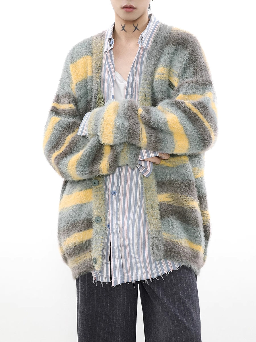 新品稀少トゥエンティーエイトトゥエルヴグラデーションカシミアウールカーディガン カーディガン – Leath